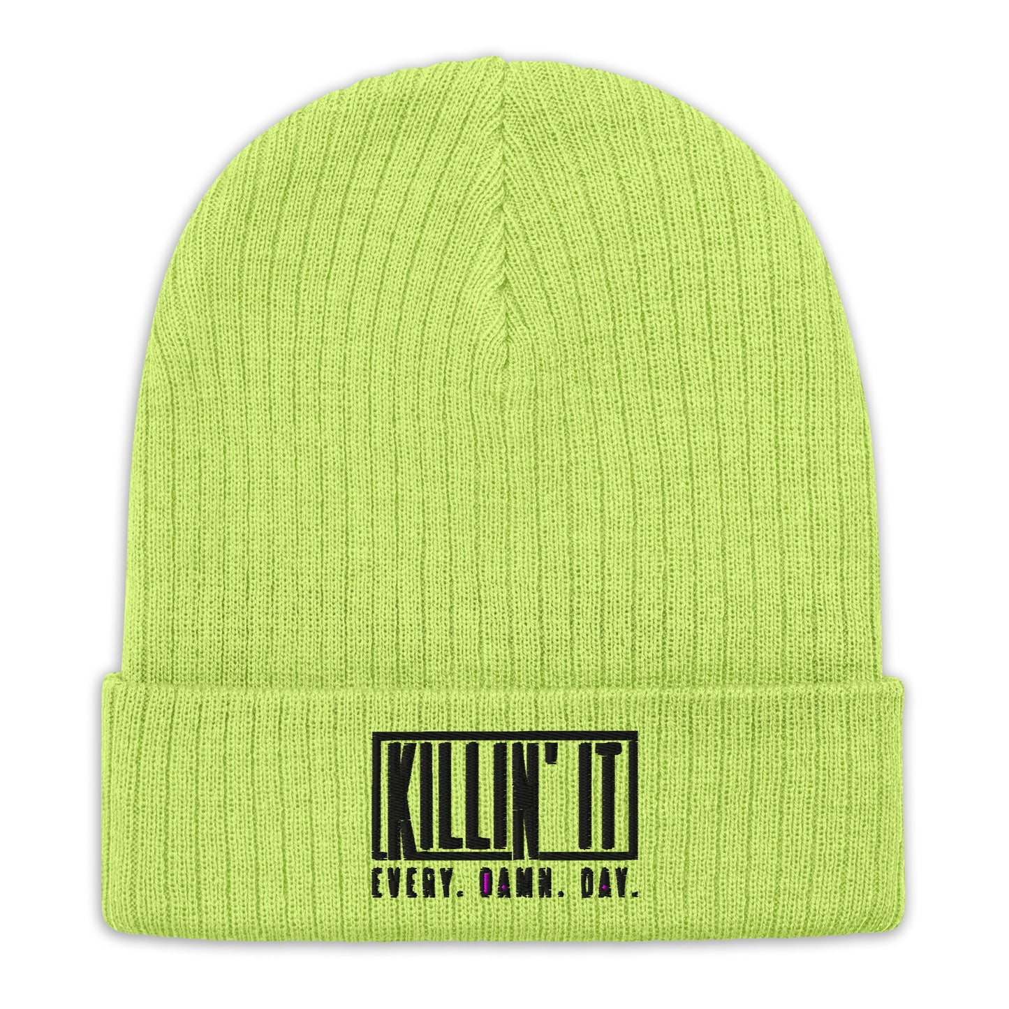 Ribbed knit beanie