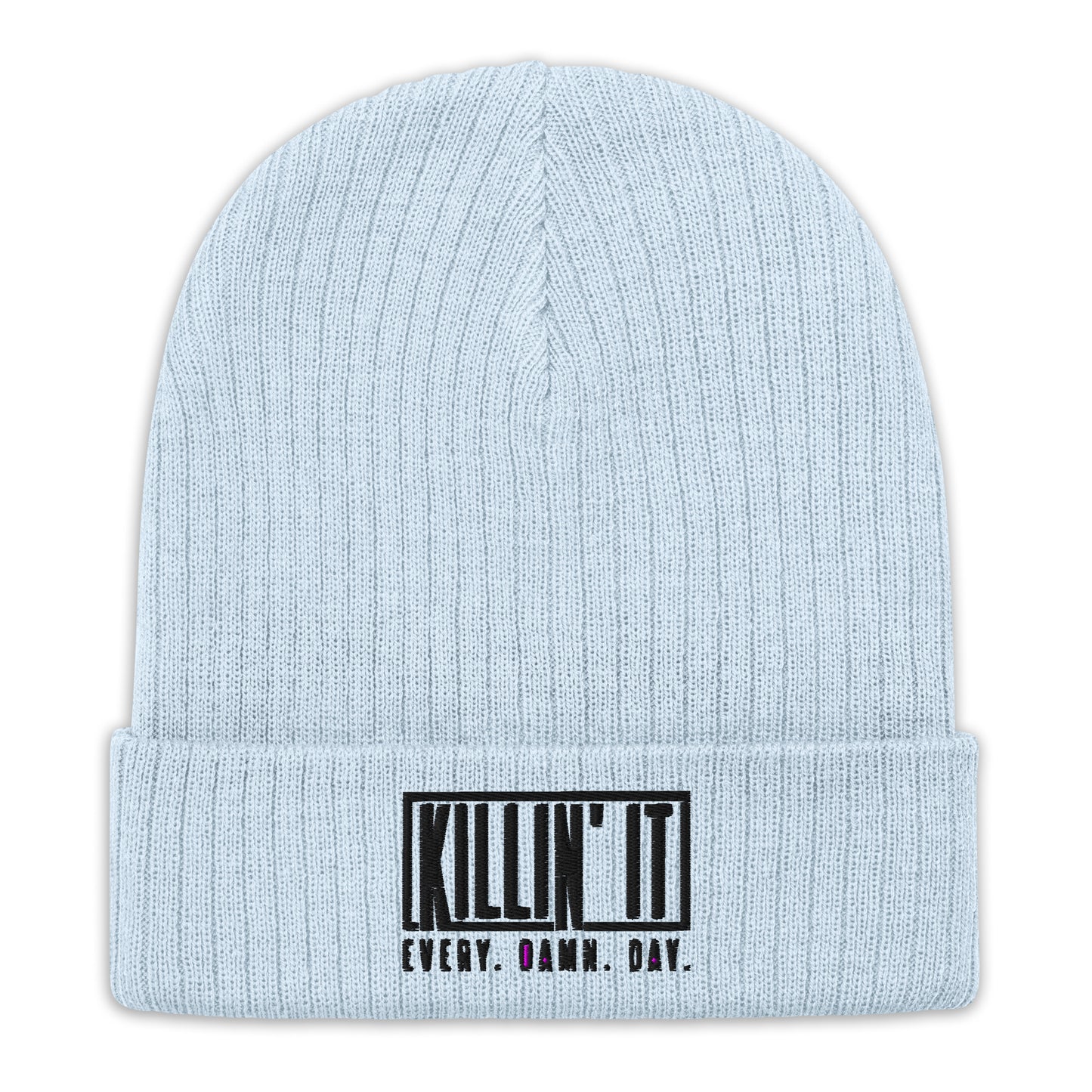 Ribbed knit beanie