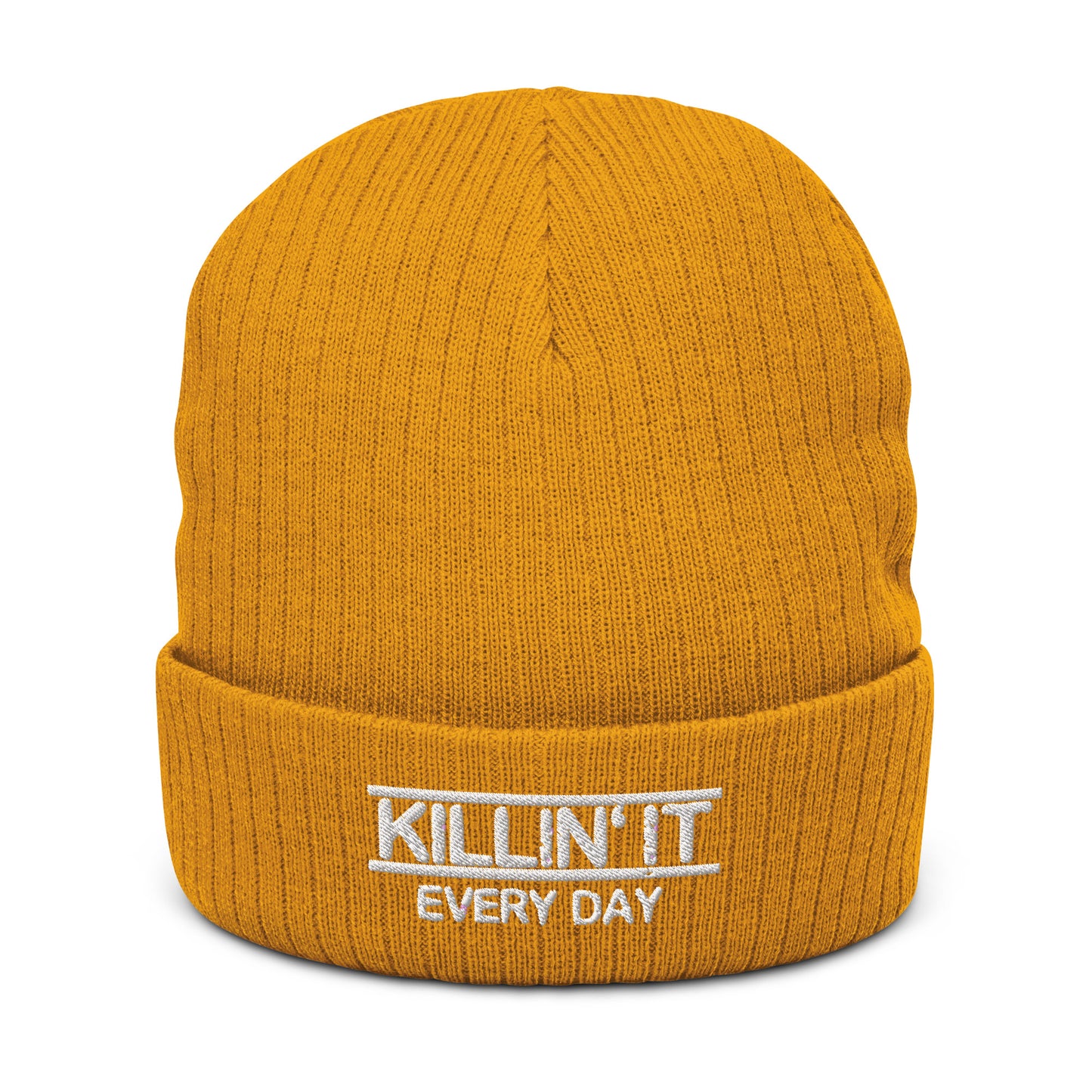 Ribbed knit beanie