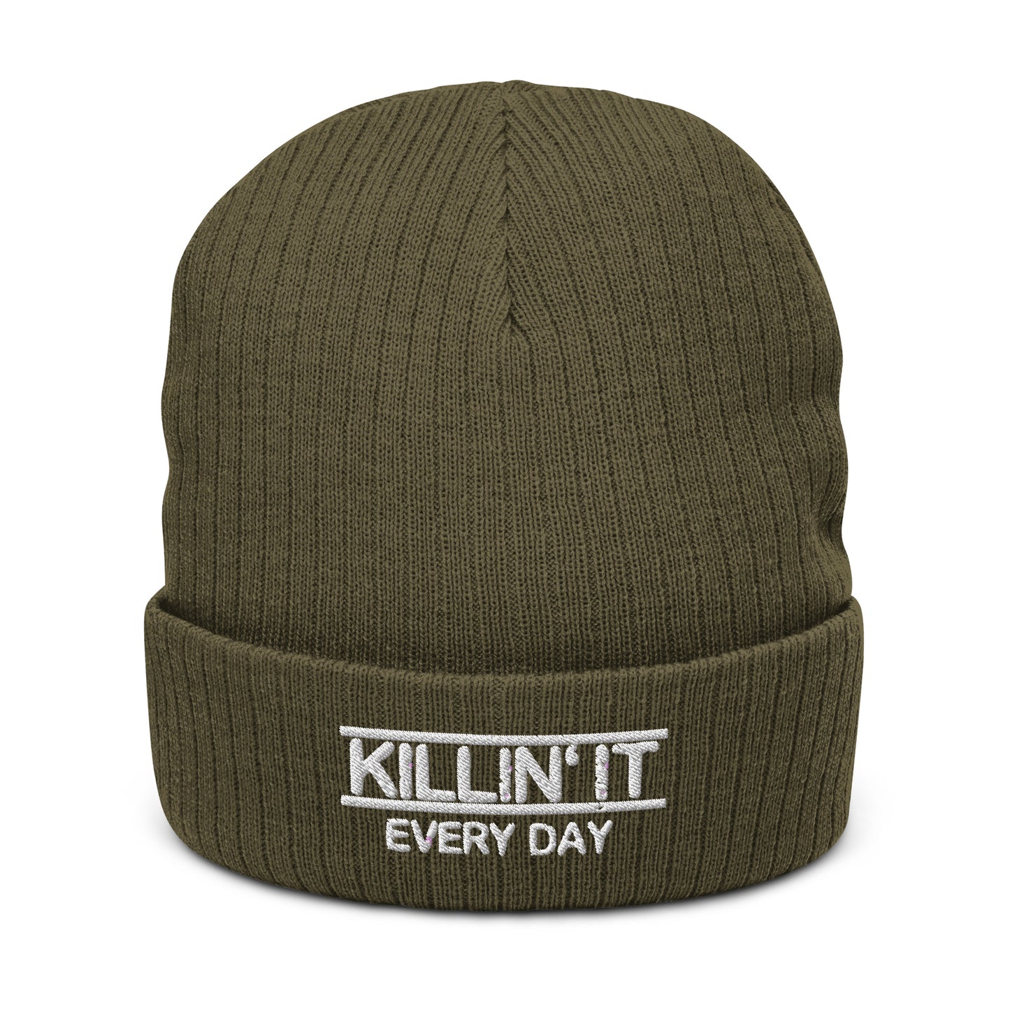 Ribbed knit beanie